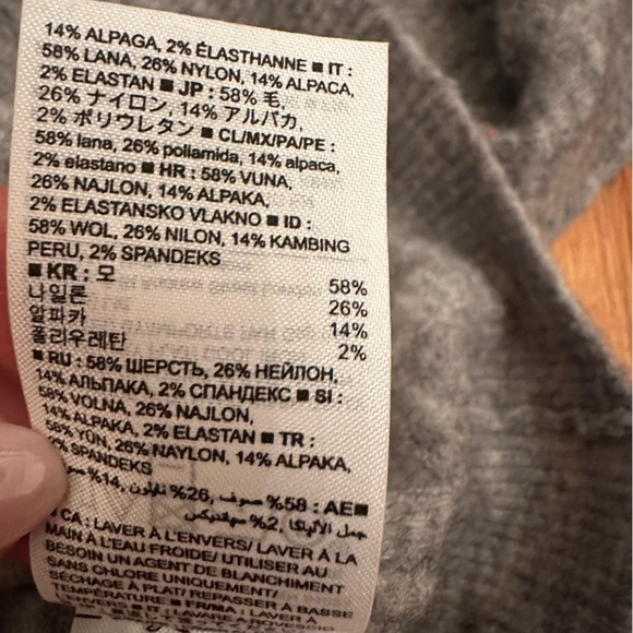 Banana Republic Sweater Womens Sz XS Gray Crew Neck Wool Alpaca blended(n3 - Picture 6 of 9